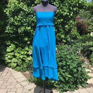 🇲🇽 Easy Care Crinkle Cotton Tie Back Sun Dress